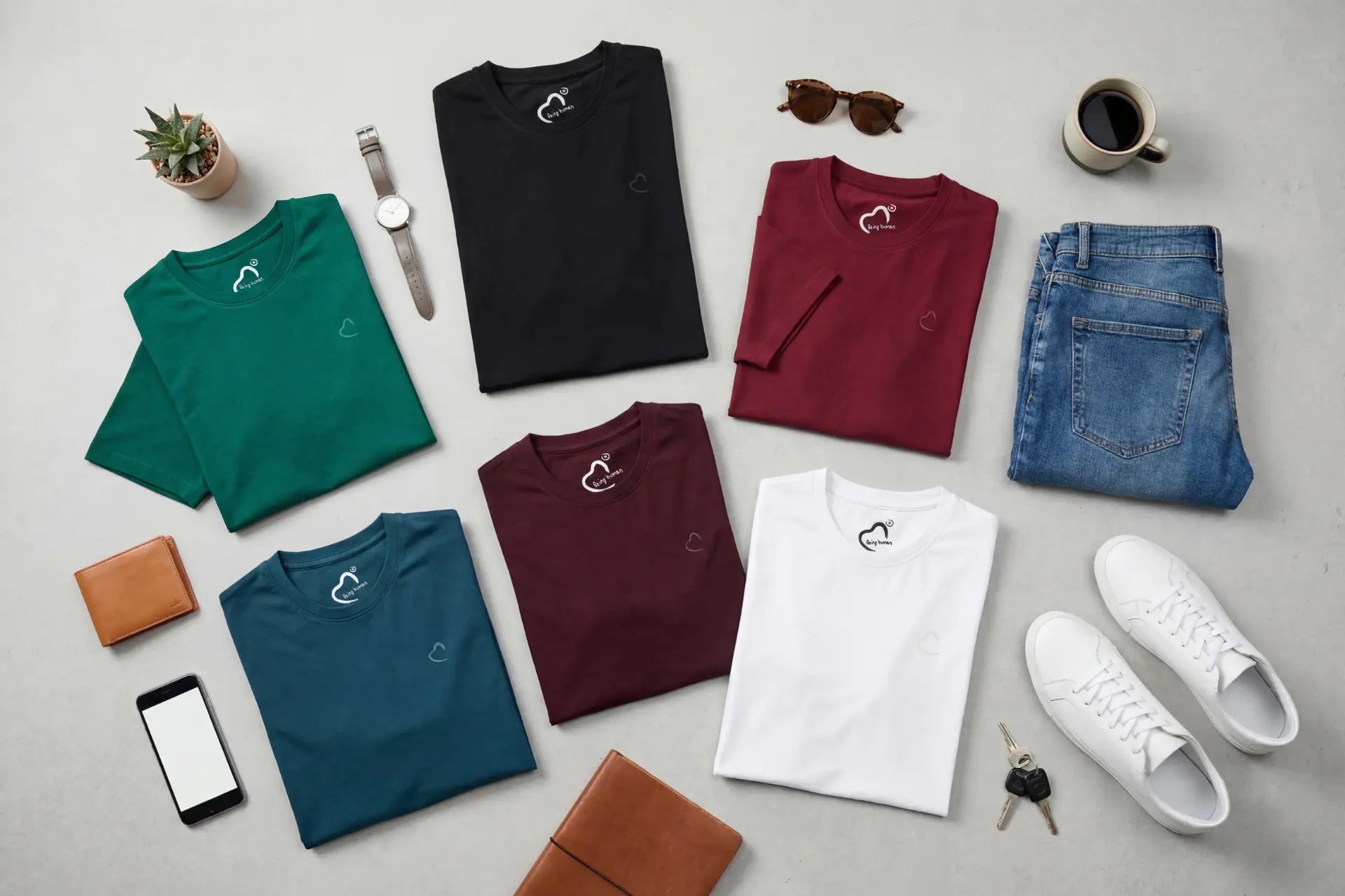Basic Crew Neck T-shirts Only Look Boring Until You Style Them Like This