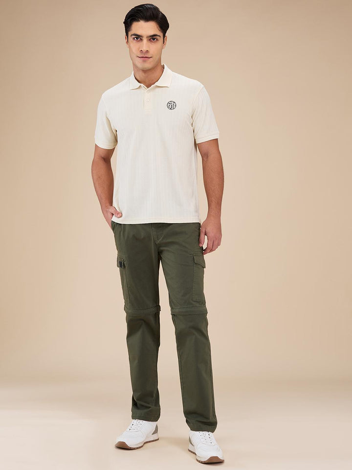 Military Green Easy Fit Cargo For Men
