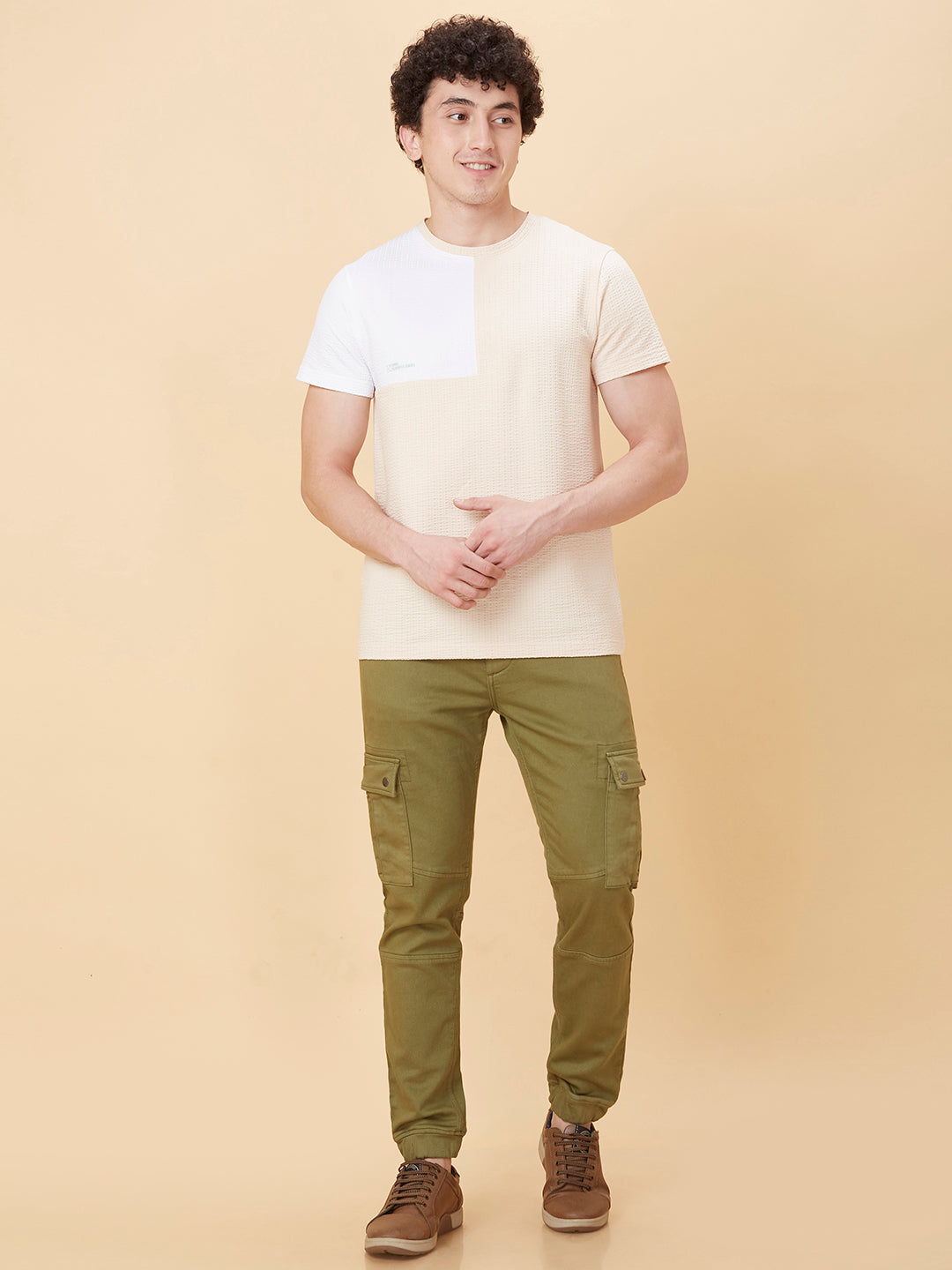 Olive Slim Fit Joggers For Men By Being Human Clothing