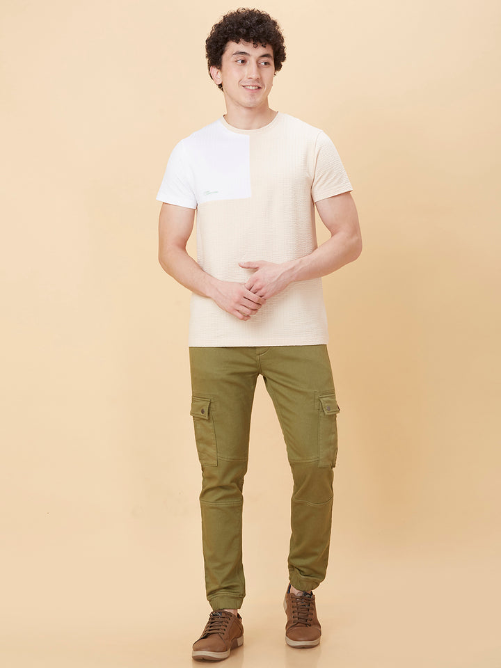 Olive Slim Fit Joggers For Men