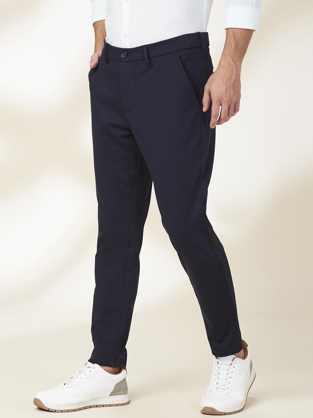 Navy Cropped Fit Chino For Men By Being Human Clothing