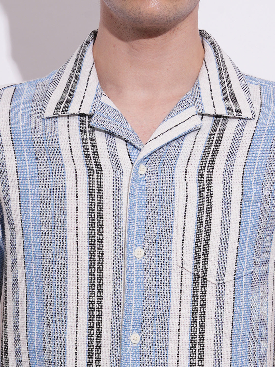 White Regular Fit Regular Collar Men's Shirt by Being Human Clothing