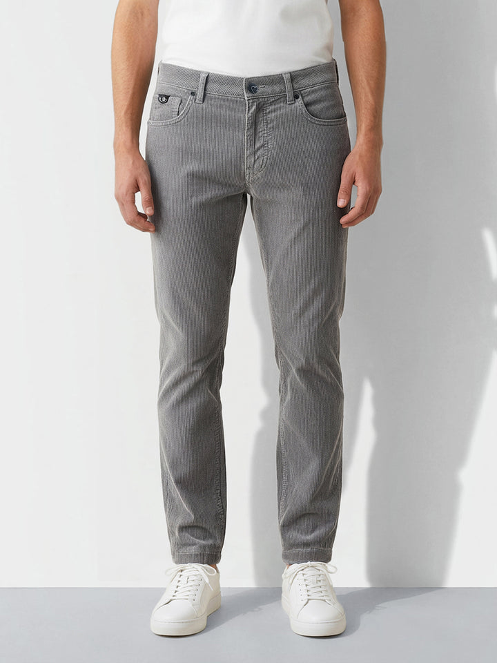 Grey Neon-Slim Fit Denims for Men