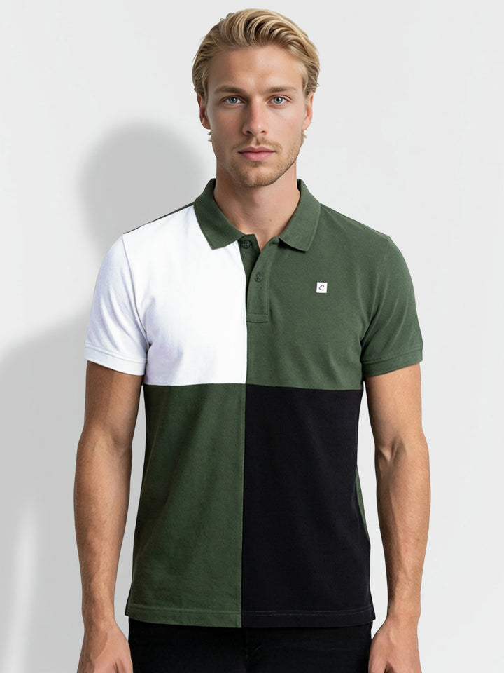 Green Regular Fit Men's Polo T-Shirt