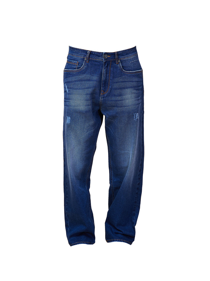 Blue Radon-Anti Fit Denims for Men by Being Human Clothing