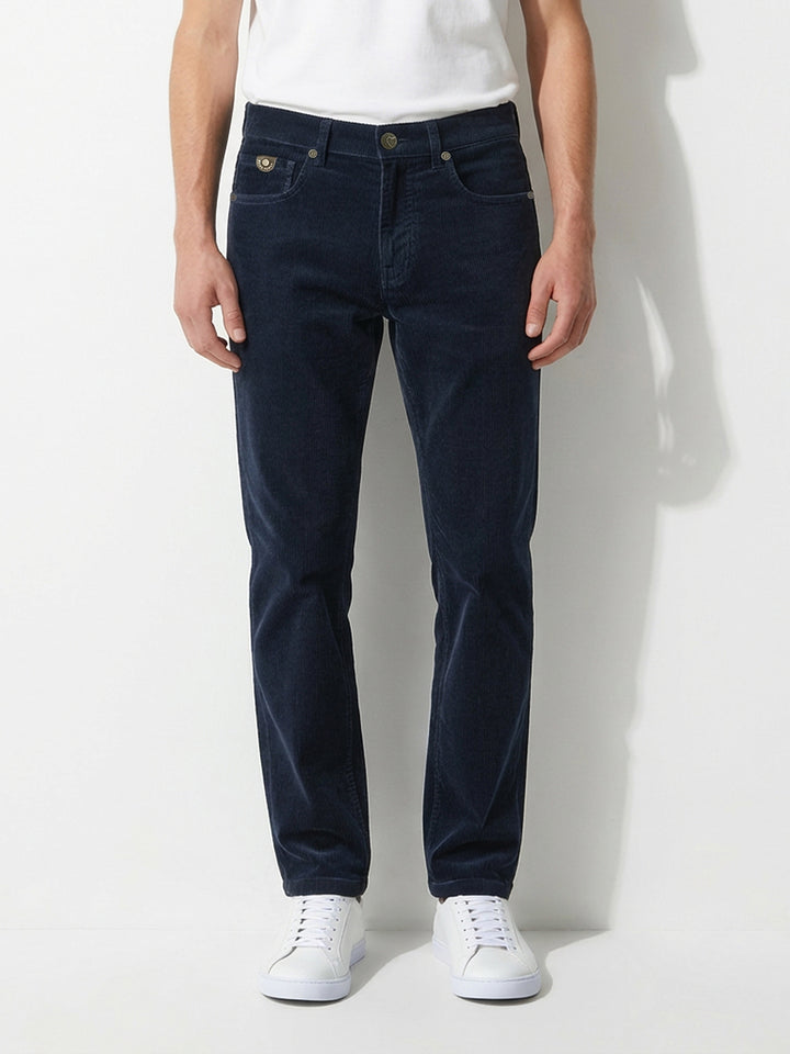Blue Krypton-Straight Fit Denims for Men