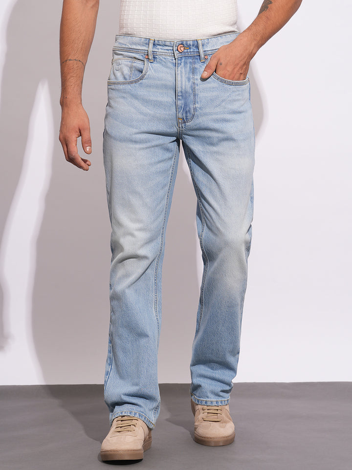 Blue Radon-Anti Fit Denims for Men by Being Human Clothing