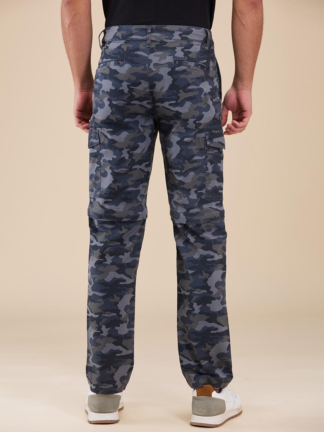 Grey Camo Easy Fit Cargo For Men By Being Human Clothing