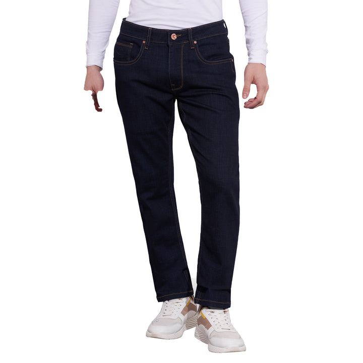 Blue Neon-Slim Fit Denims for Men