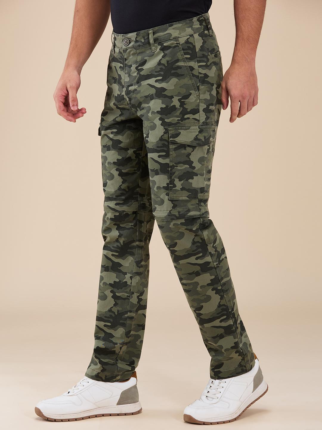 Olive Easy Fit Cargo For Men By Being Human Clothing