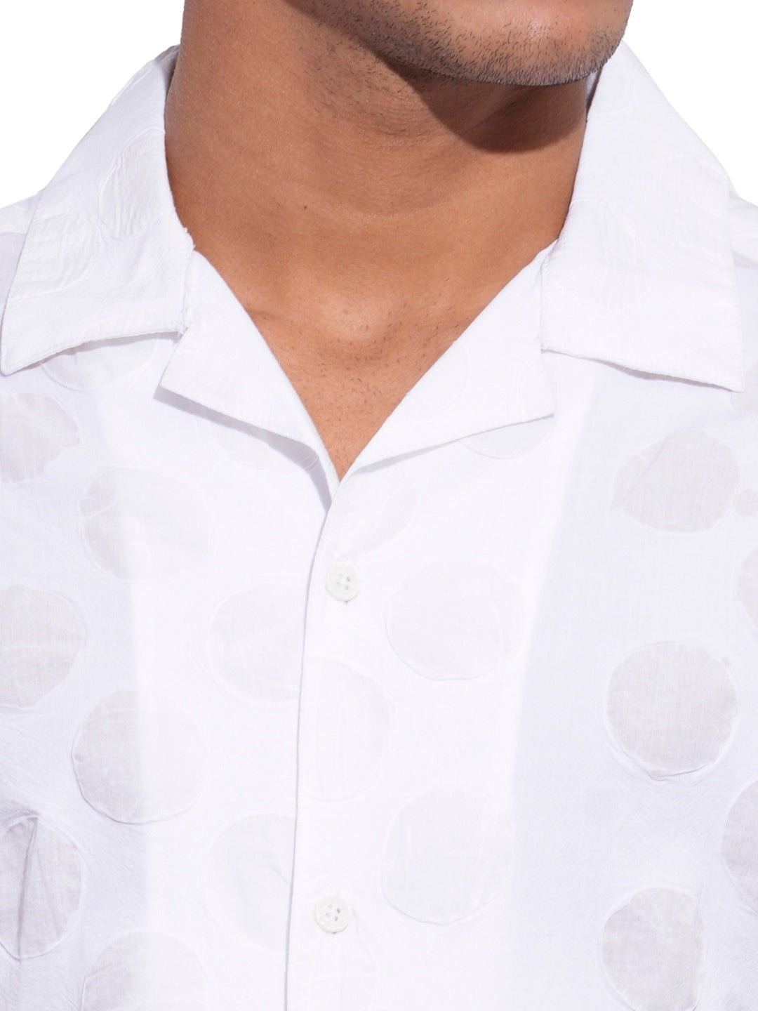 Beige Regular Fit Regular Collar Men's Shirt by Being Human Clothing