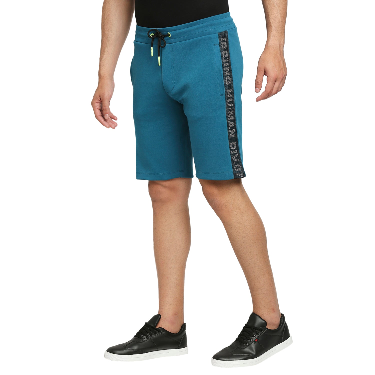 Ocean Blue Regular Fit Shorts For Men By Being Human Clothing