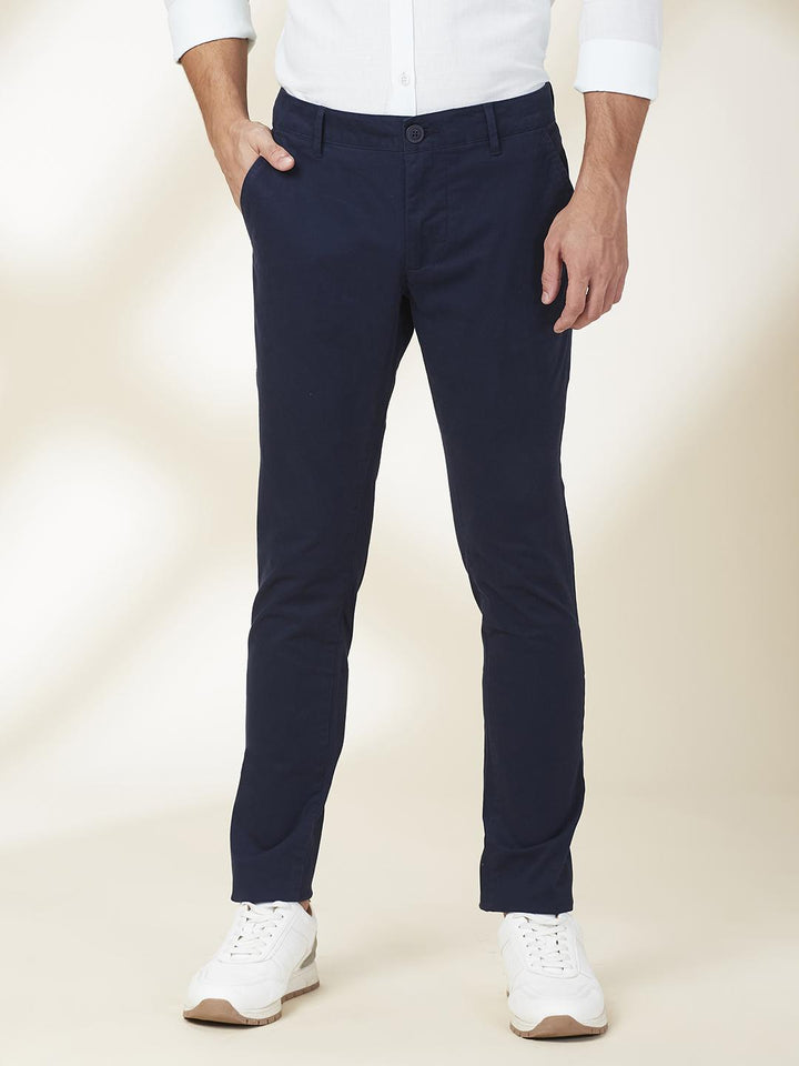 Navy Regular Fit Chino For Men