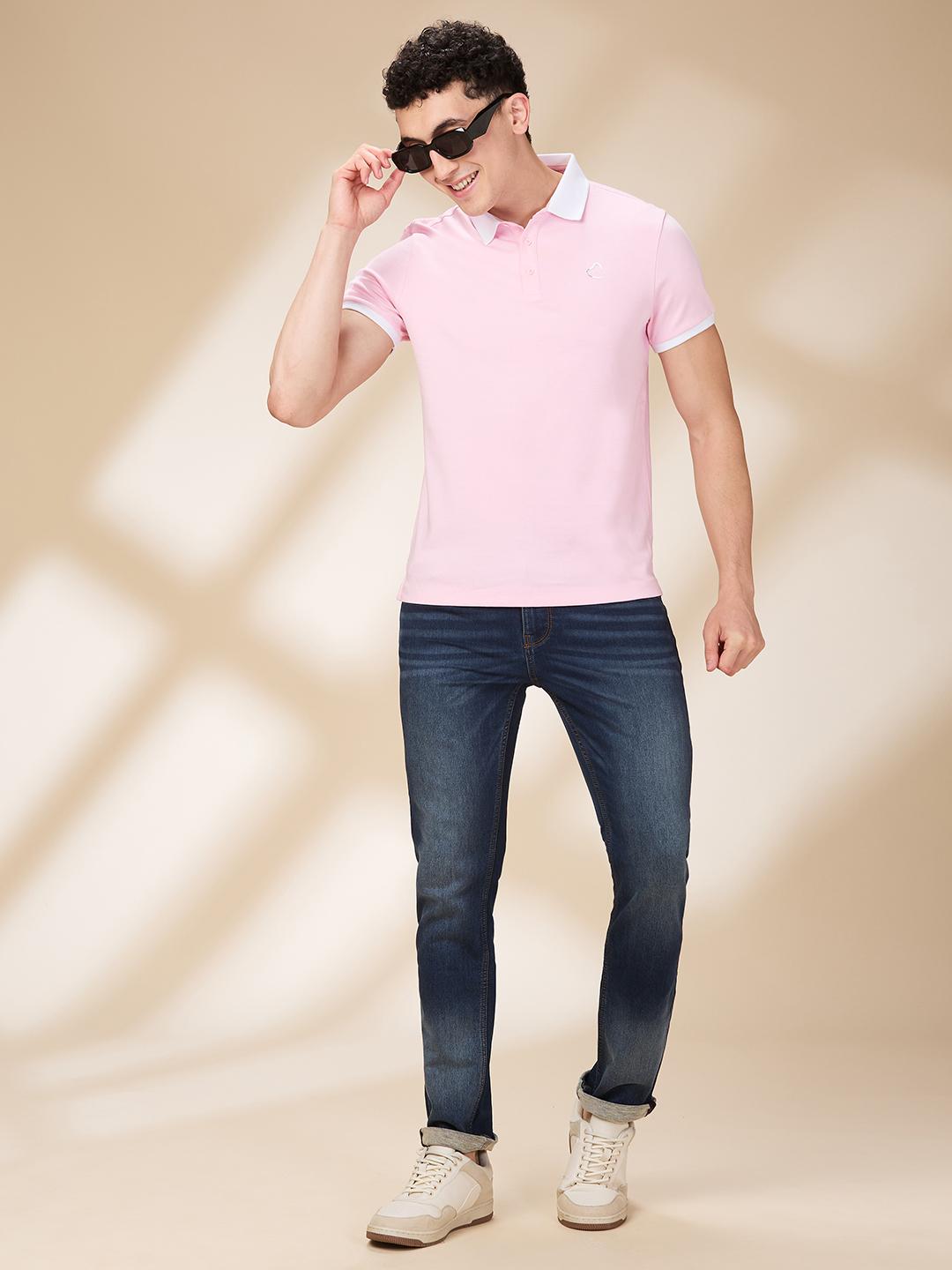 Dark Blue Slim Fit Denims For Men By Being Human Clothing