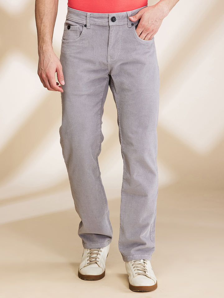 Grey Krypton-Straight Fit Denims for Men by Being Human Clothing