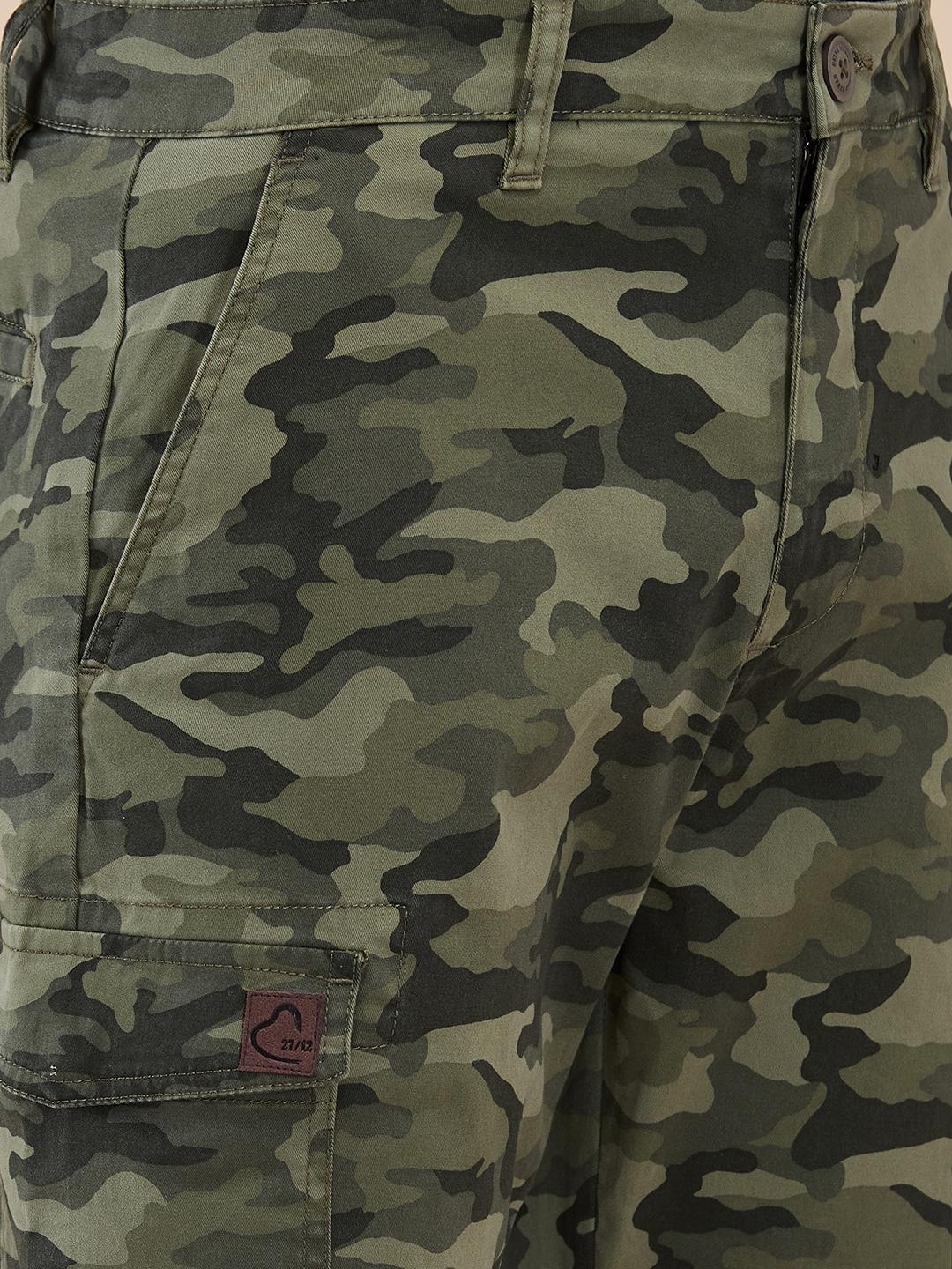 Olive Easy Fit Cargo For Men By Being Human Clothing