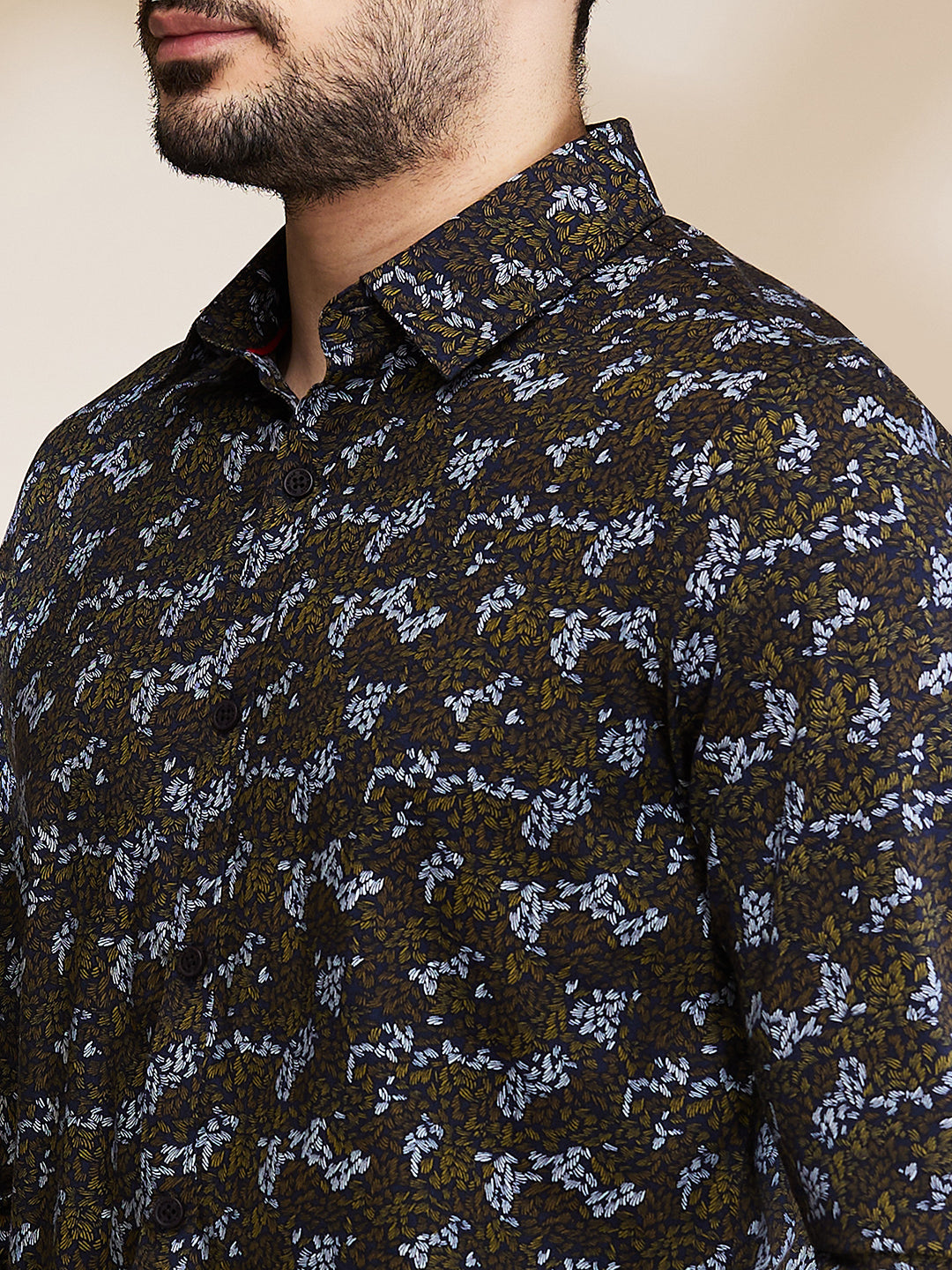 White Slim Fit Regular Collar Men's Shirt by Being Human Clothing