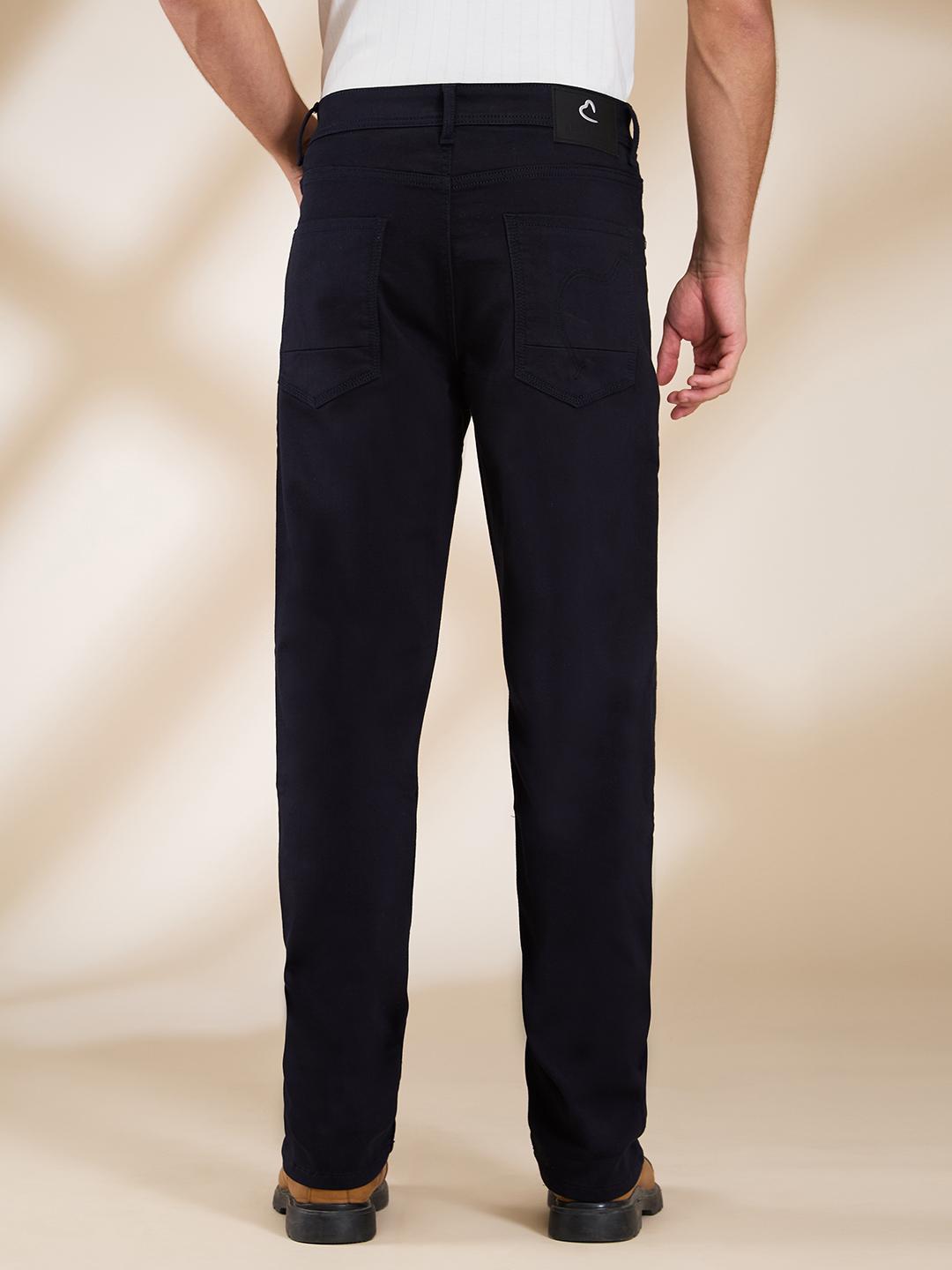 Navy Boot Cut Fit Denims For Men By Being Human Clothing