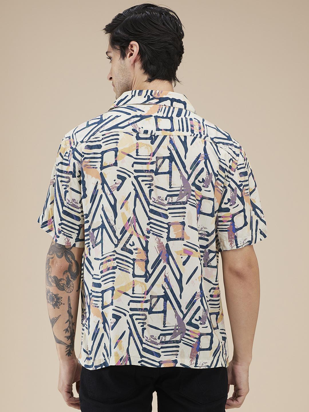 Yellow Easy Fit Regular Collar Men's Shirt by Being Human Clothing