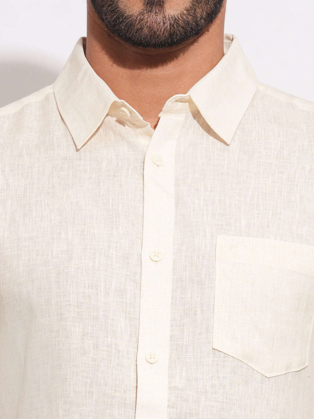 Yellow Regular Fit Regular Collar Men's Shirt by Being Human Clothing