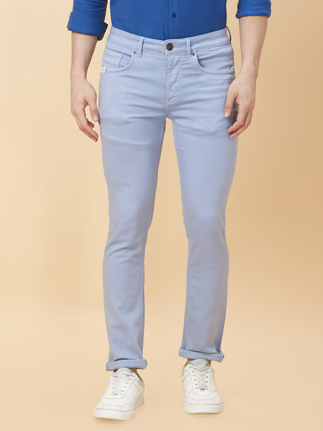 Grey Slim Fit Men's Denims by Being Human Clothing