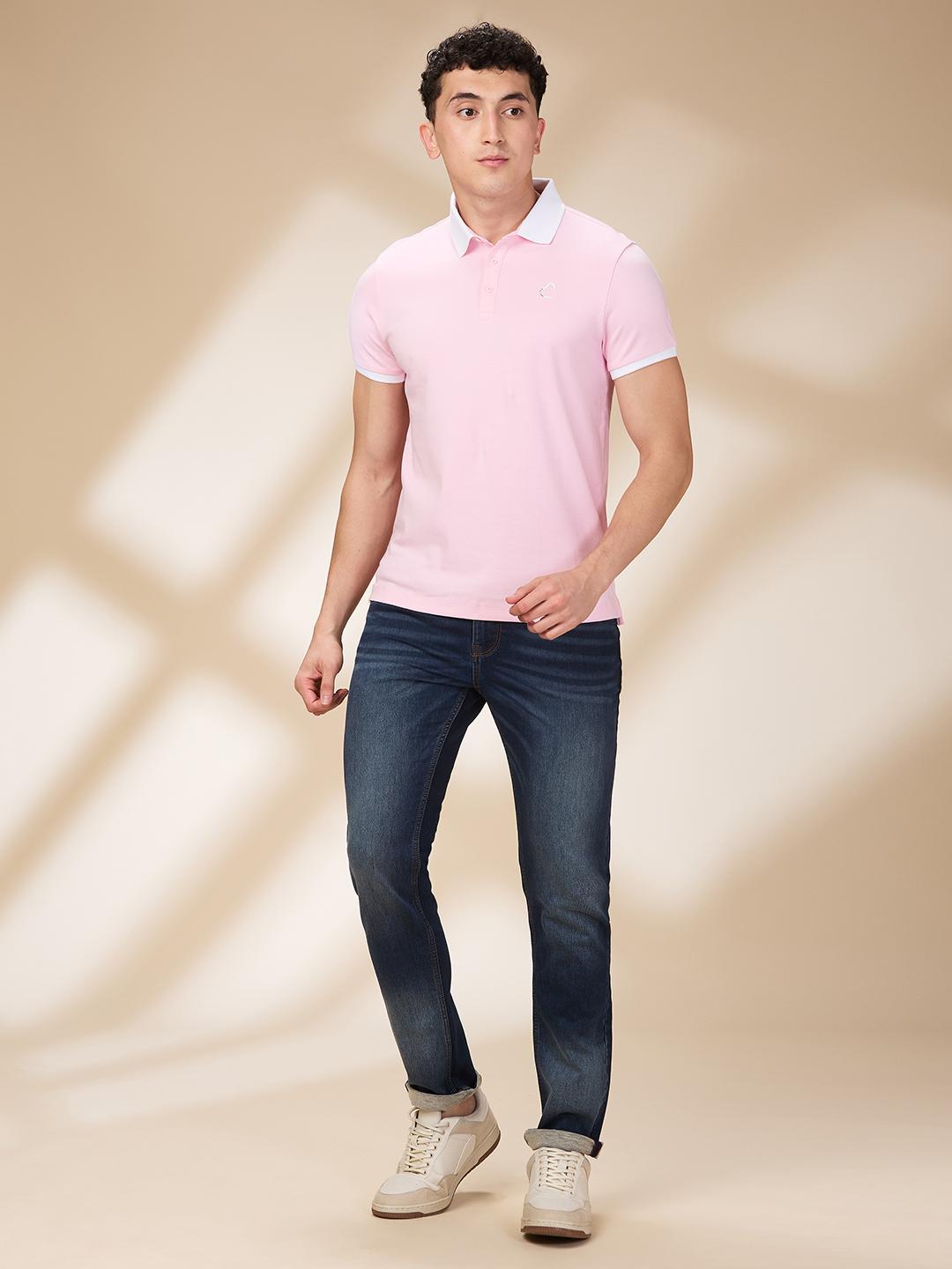 Dark Blue Slim Fit Denims For Men By Being Human Clothing