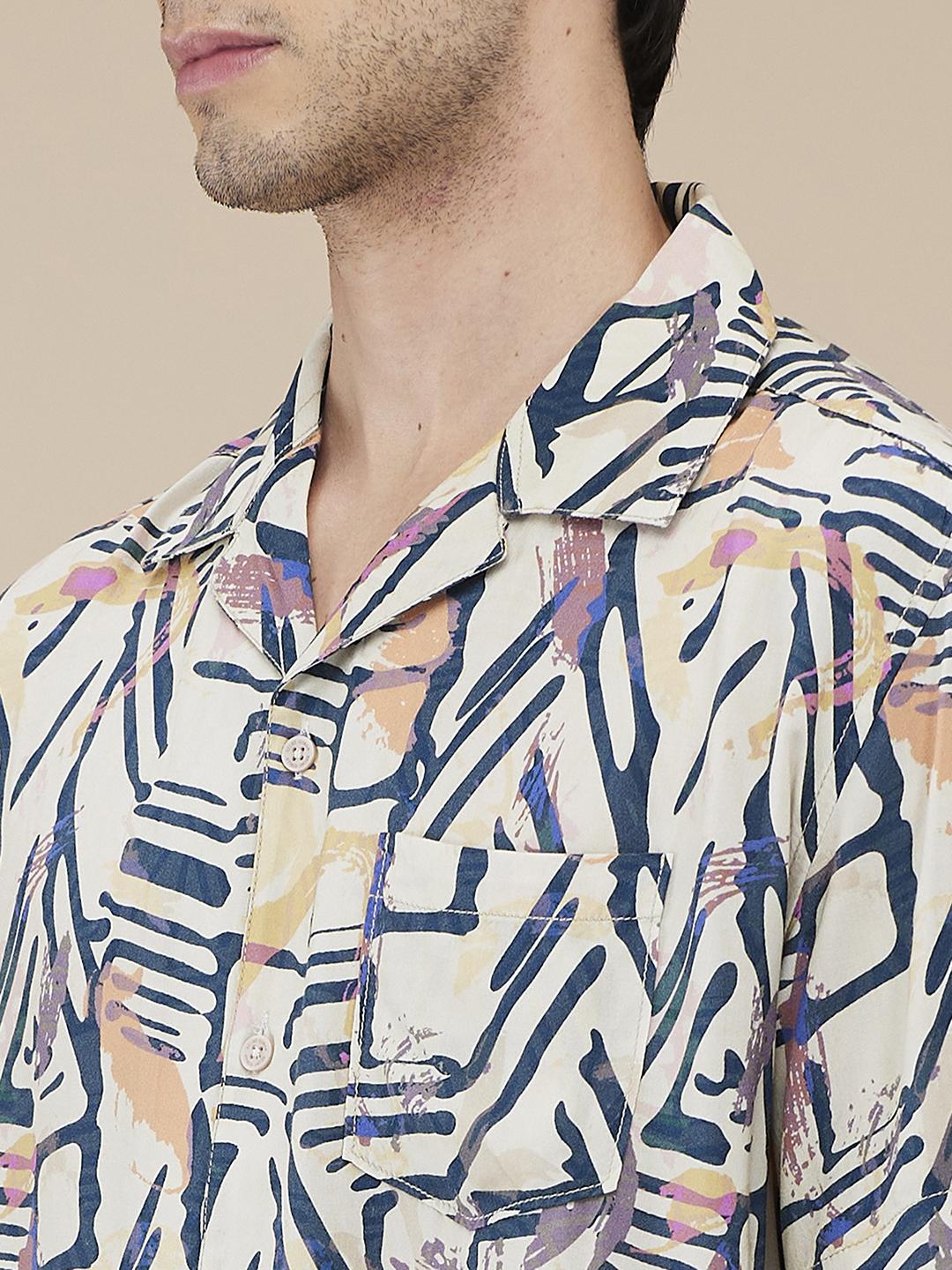 Yellow Easy Fit Regular Collar Men's Shirt by Being Human Clothing