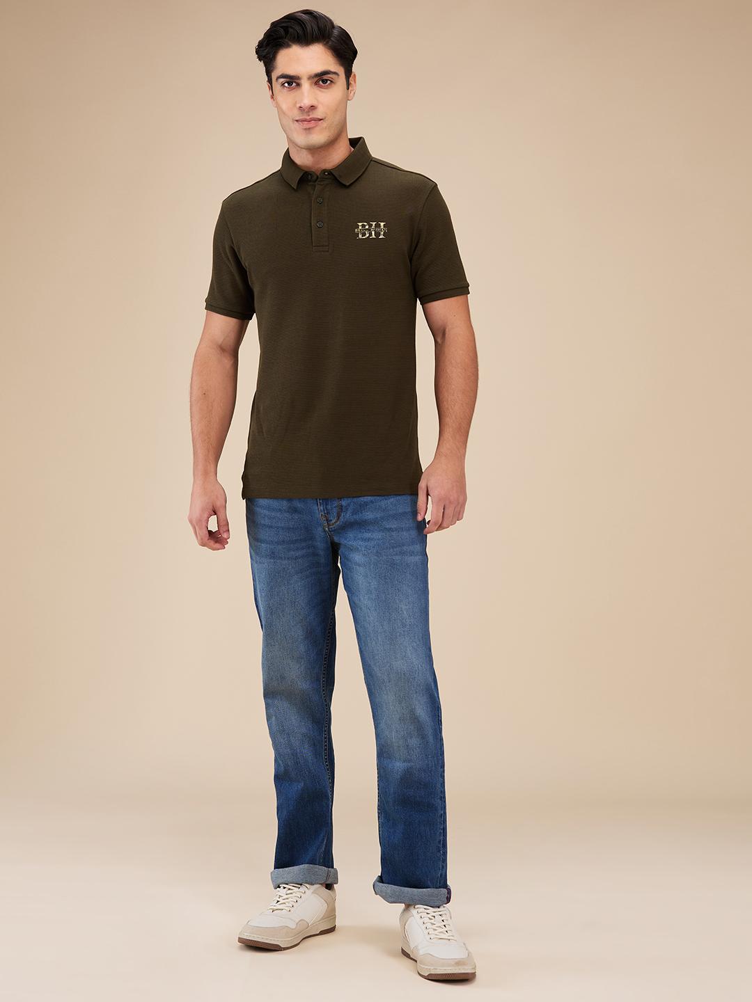 Blue Boot Cut Fit Denims For Men By Being Human Clothing