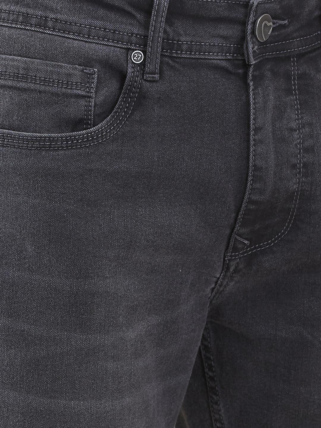 Grey Slim Fit Denims For Men By Being Human Clothing