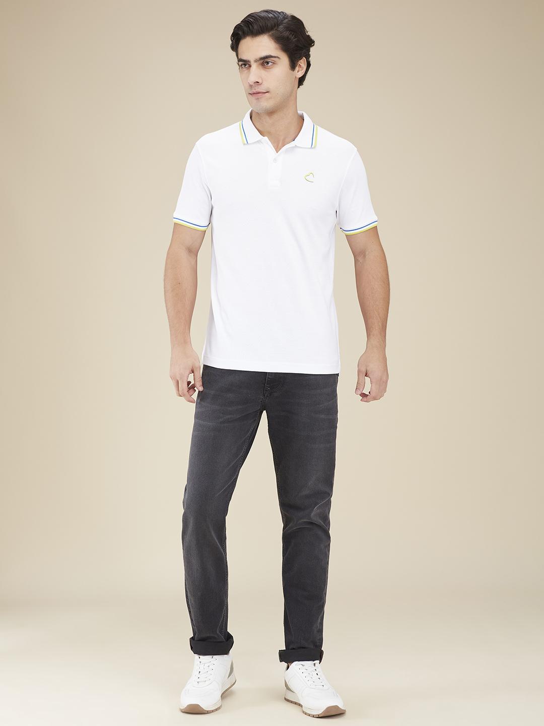 Grey Slim Fit Denims For Men By Being Human Clothing