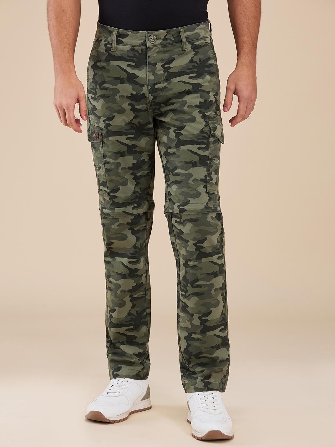 Olive Easy Fit Cargo For Men By Being Human Clothing