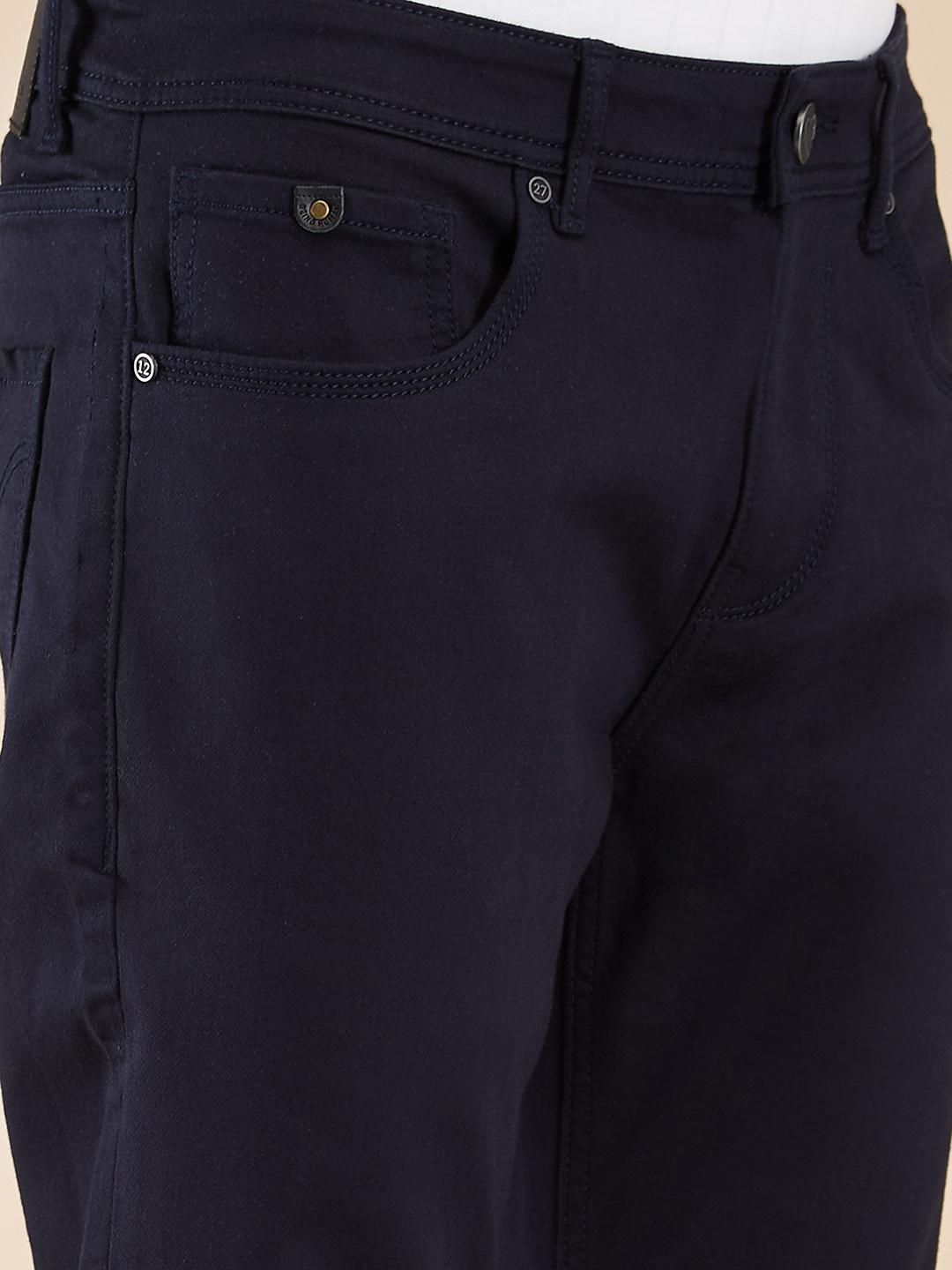 Navy Slim Fit Denims For Men By Being Human Clothing
