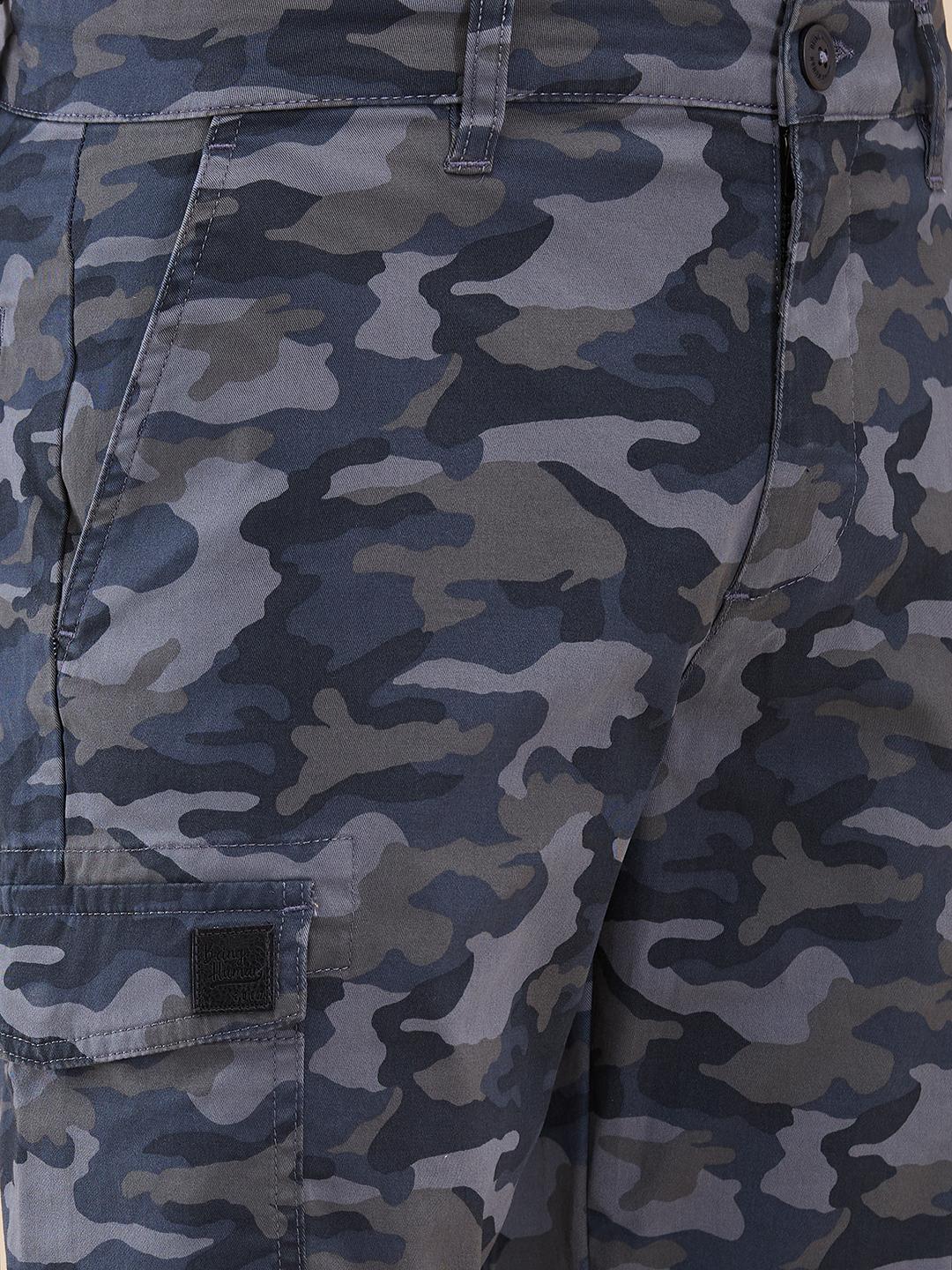 Grey Camo Easy Fit Cargo For Men By Being Human Clothing