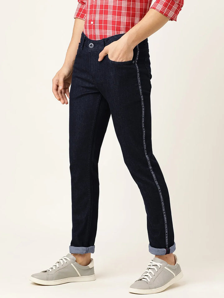 Blue Skinny Fit Denim for Men by Being Human Clothing