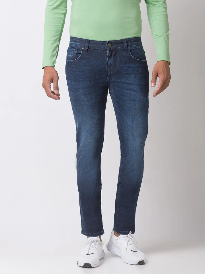 Blue Skinny Fit Denim for Men