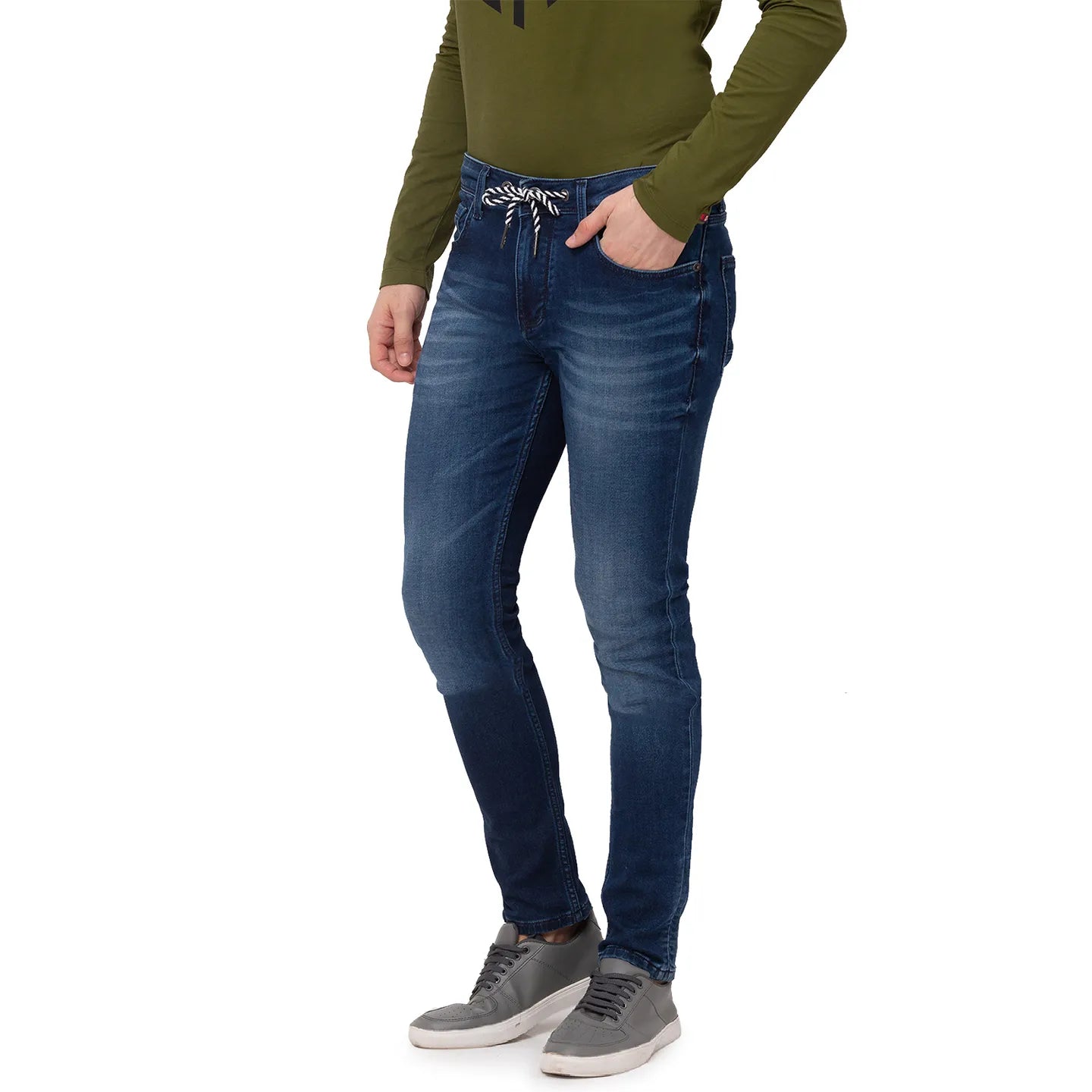 Blue Jogger Fit Men's Denims by Being Human Clothing