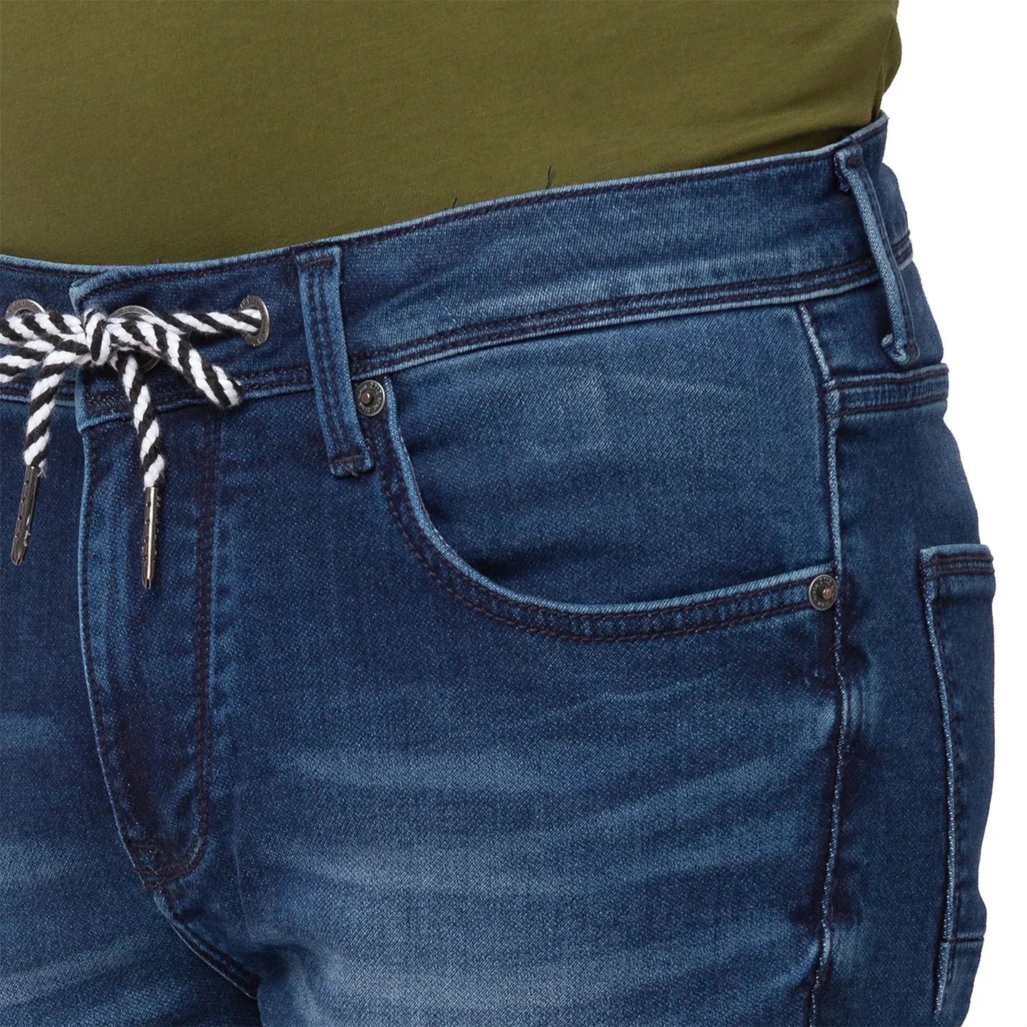 Blue Jogger Fit Men's Denims by Being Human Clothing