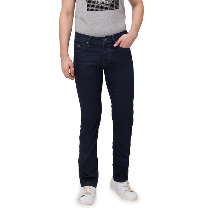 Blue Slim Fit Denim for Men