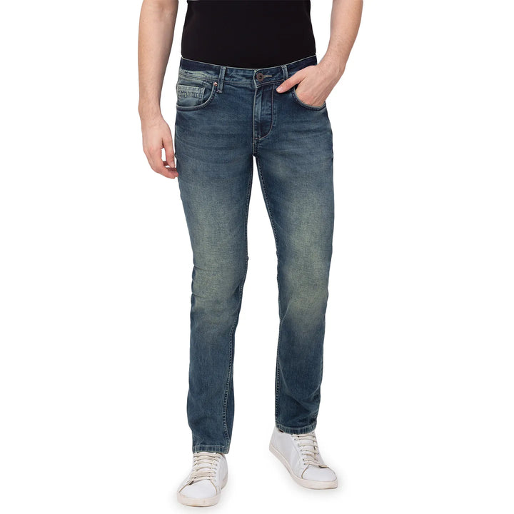 Blue Skinny Fit Denim for Men