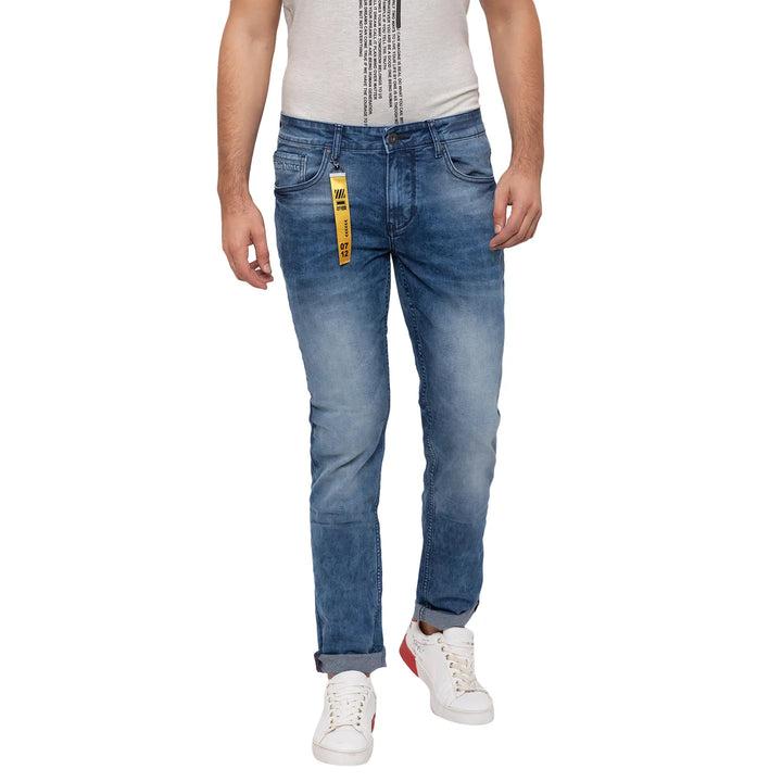 Blue Skinny Fit Denim for Men