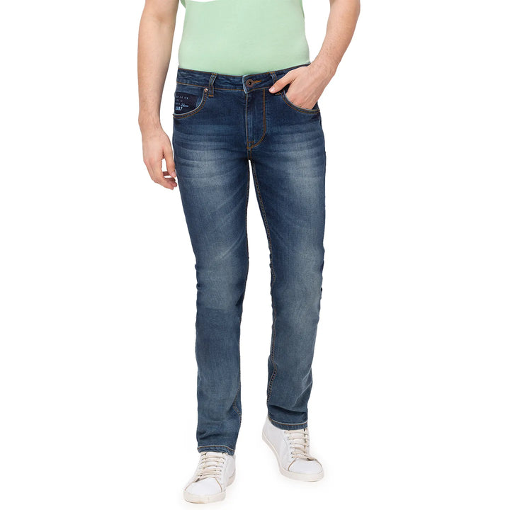 Blue Skinny Fit Denim for Men