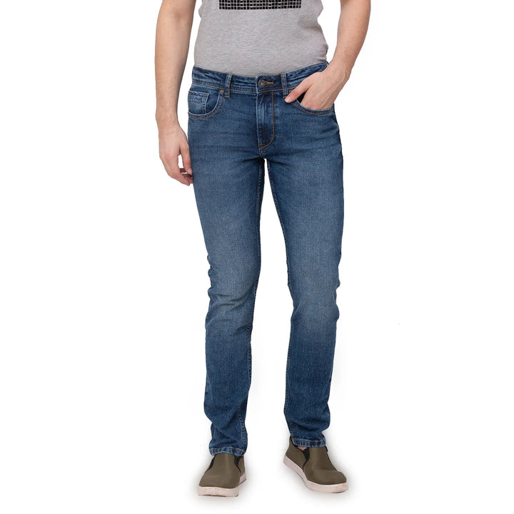 Blue Skinny Fit Denim for Men
