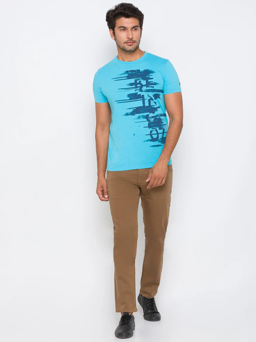 Khaki Slim Fit Denims For Men By Being Human Clothing