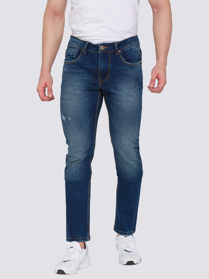 Blue Skinny Fit Denim for Men