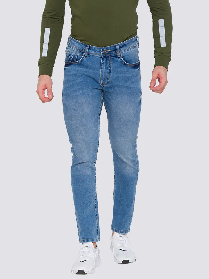 Blue Skinny Fit Denim for Men