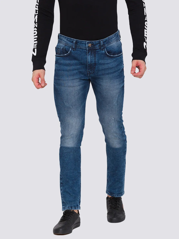 Blue Skinny Fit Denim for Men