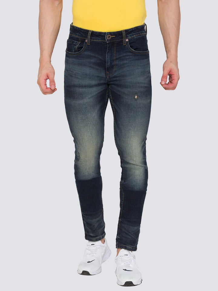 Blue Skinny Fit Denim for Men