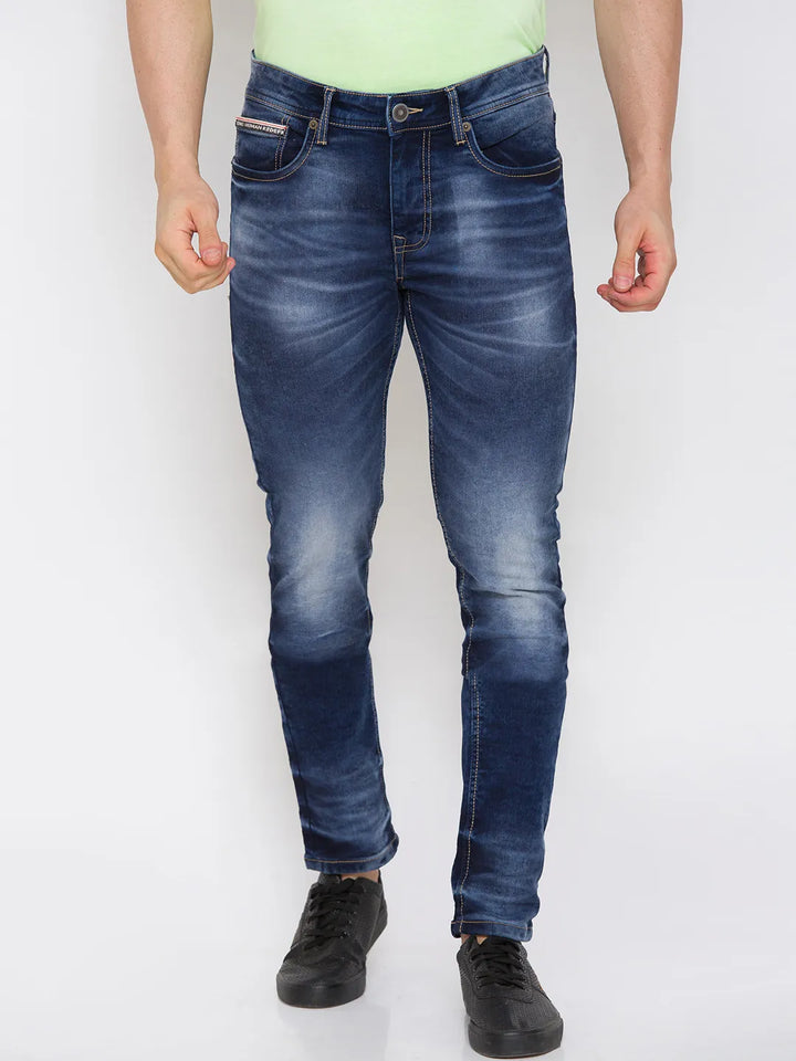 Blue Skinny Fit Denim for Men
