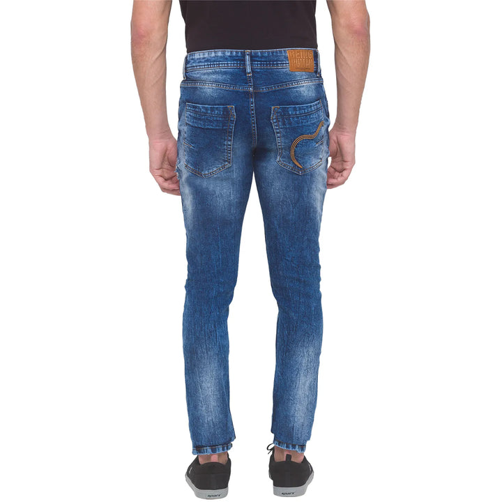 Blue Skinny Fit Denim for Men