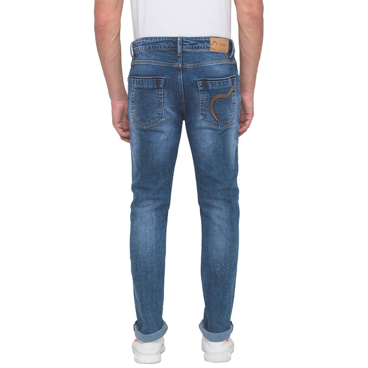 Blue Slim Straight Fit Men's Denims